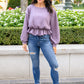 Purple Ribbons Top