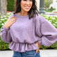Purple Ribbons Top