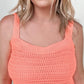 Summer Knit Peplum Tank Top - Multiple Colors