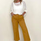 RESTOCK Judy Blue Garment Dyed Straight Leg Cropped Jeans - Mustard