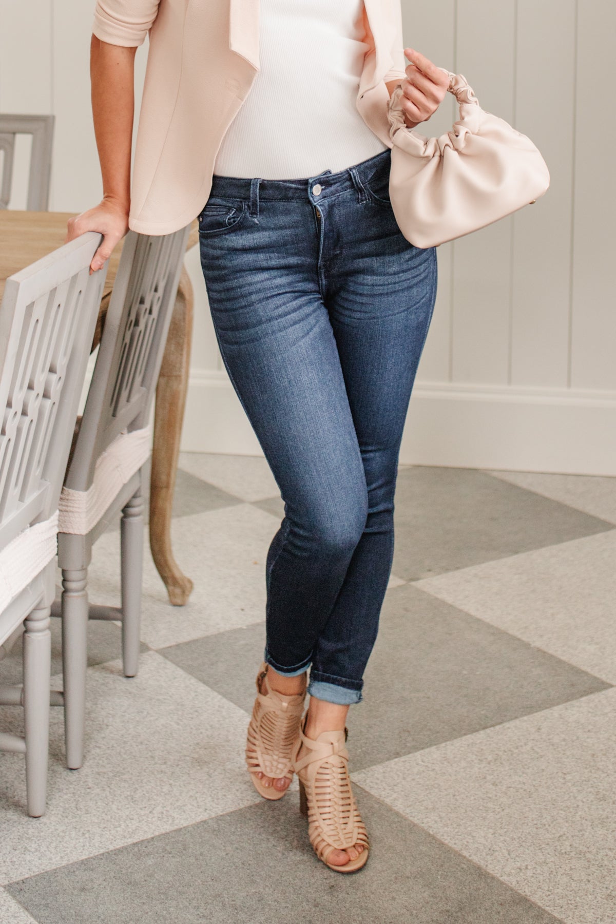 Judy Blue Cooling Mid-Rise Skinny Jeans