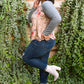 Raglan Floral Long Sleeved Top In Taupe