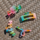 Rainbow Jelly Claw Clip Set of 4