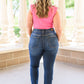Judy Blue Hi-Rise Clean Relaxed Fit Jeans