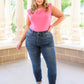 Judy Blue Hi-Rise Clean Relaxed Fit Jeans
