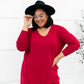 Red Carpet Tunic Top