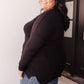Red Carpet Tunic Top In Black