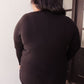 Red Carpet Tunic Top In Black