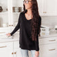 Red Carpet Tunic Top In Black