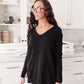 Red Carpet Tunic Top In Black