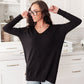 Red Carpet Tunic Top In Black