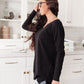 Red Carpet Tunic Top In Black