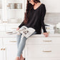 Red Carpet Tunic Top In Black