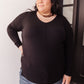 Red Carpet Tunic Top In Black