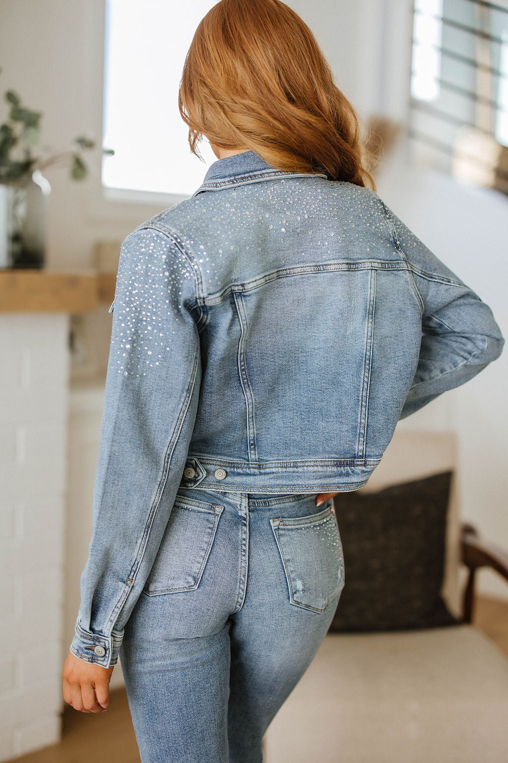 Judy Blue Rhinestone Denim Jacket