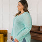 Relax With Me Knit Top in Aqua