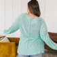 Relax With Me Knit Top in Aqua