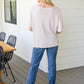 Relax Your Mind Ribbed Tee In Blush