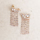 Rhinestone Fringe Earrings