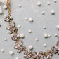 Rhinestone Tiered Floral Necklace