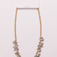 Rhinestone Tiered Floral Necklace
