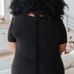 Right Side Out Top in Black