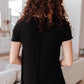 Right Side Out Top in Black