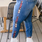 Judy Blue Rio Western Print Relaxed Jeans