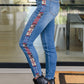 Judy Blue Rio Western Print Relaxed Jeans