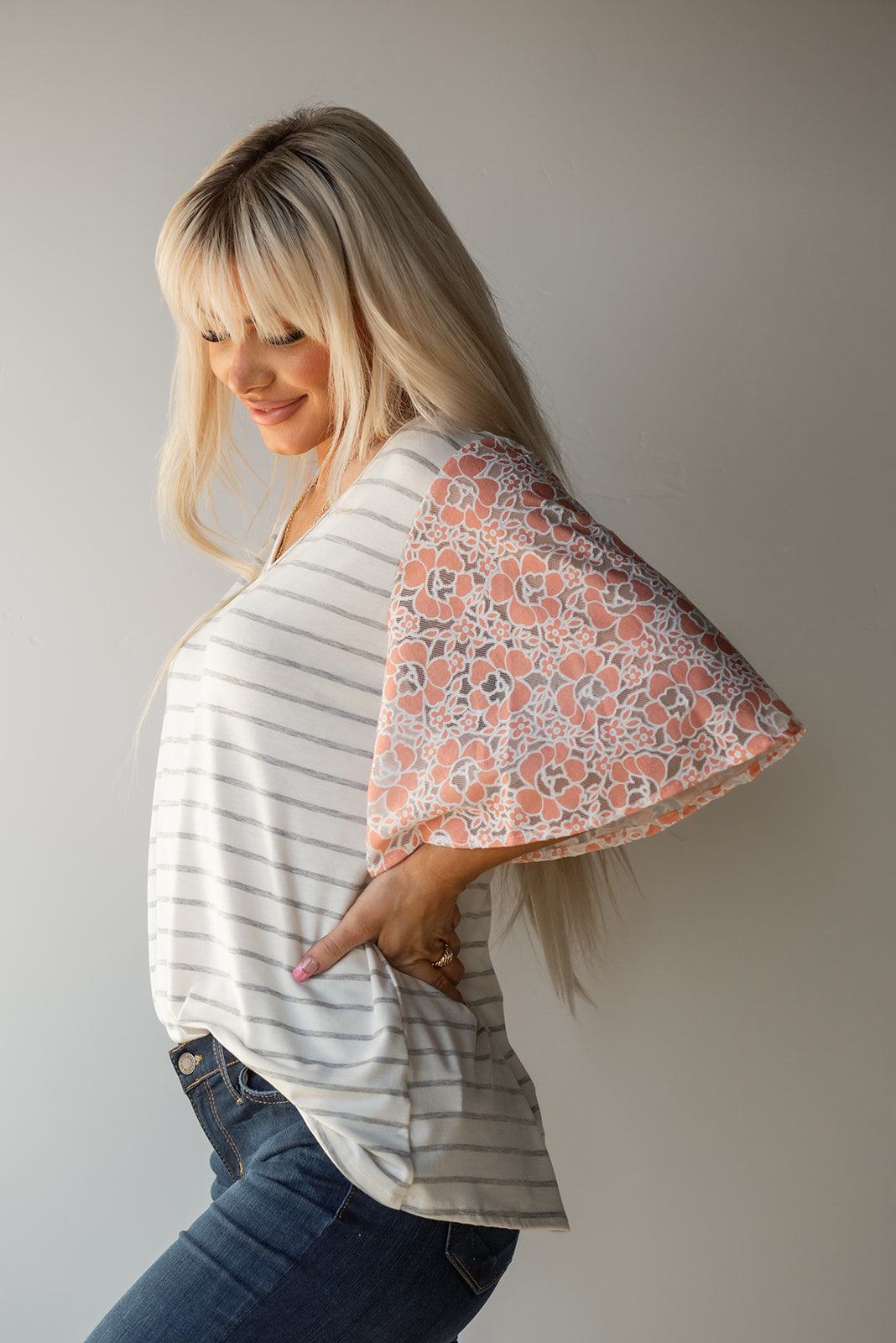 On My Mind Ruffle Flutter Top