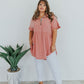 Can't Leave You Behind Tunic Dress- Pink