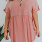 Can't Leave You Behind Tunic Dress- Pink