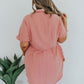 Can't Leave You Behind Tunic Dress- Pink