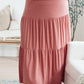 Roam The World Skirt in Rust