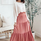 Roam The World Skirt in Rust