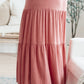 Roam The World Skirt in Rust