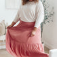 Roam The World Skirt in Rust