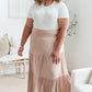 Roam The World Skirt in Taupe