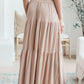 Roam The World Skirt in Taupe