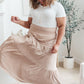 Roam The World Skirt in Taupe