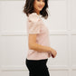 Rock On Puff Sleeve Top in Blush
