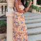 Romantic Roses Maxi Dress in Blush