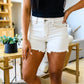 Judy Blue Mid Rise Embroidery Cut Offs