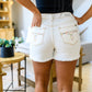 Judy Blue Mid Rise Embroidery Cut Offs