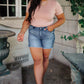 Round Neck Bodysuit in Mauve