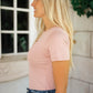 Round Neck Bodysuit in Mauve