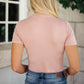 Round Neck Bodysuit in Mauve
