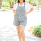 Run Free Overall Shorts in Blue