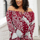 Runaway Top in Burgundy