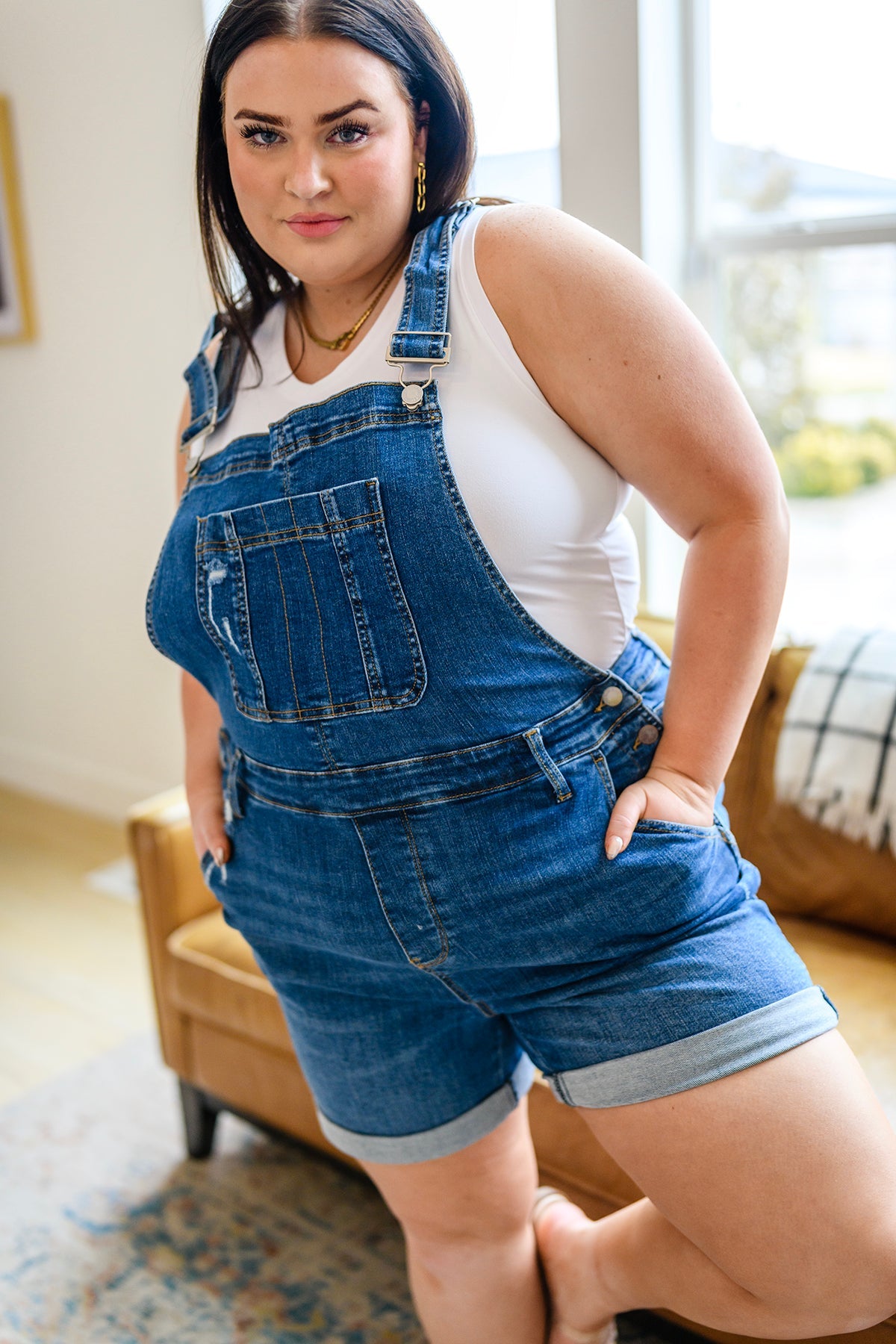 Judy Blue Distressed Shortalls